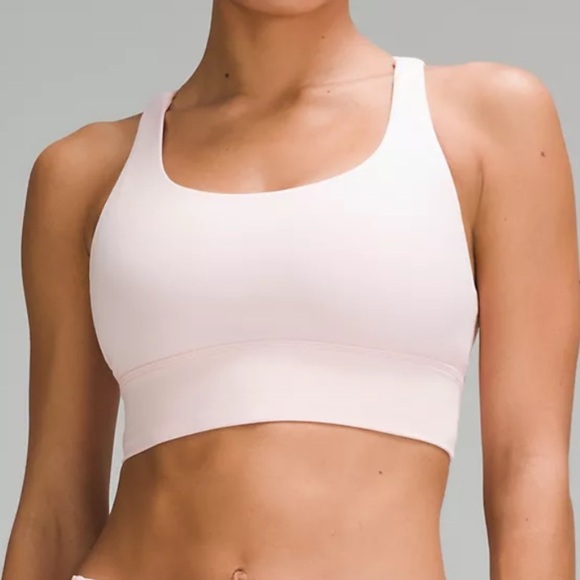 LULULEMON ENERGY LONGLINE BRA SIZE 10 NWT PINK COLOR - Picture 4 of 8